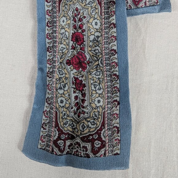 Silk Bow Tie Lot of 3 Paisley Floral Yellow Purple Blue Vicky Davis Specialty - Picture 3 of 6